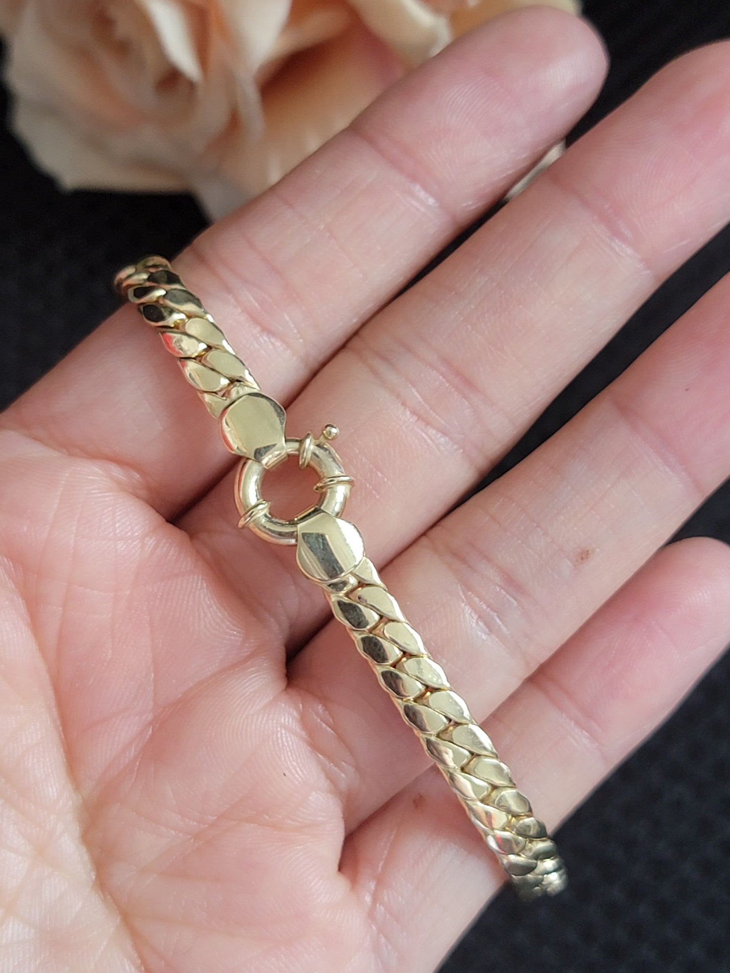 Pulsera 7.5in 14k