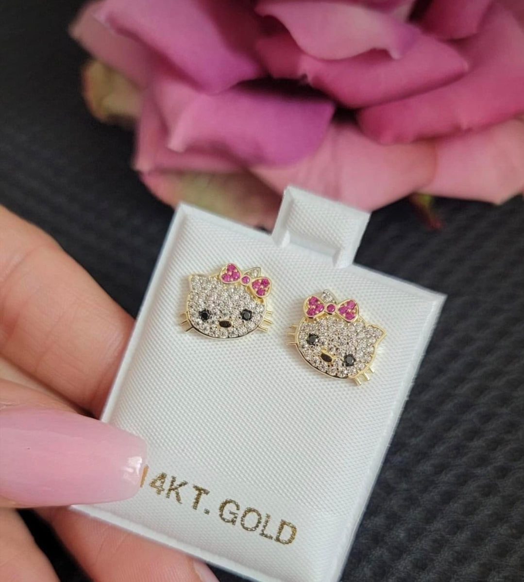 Aretes de hello kitty