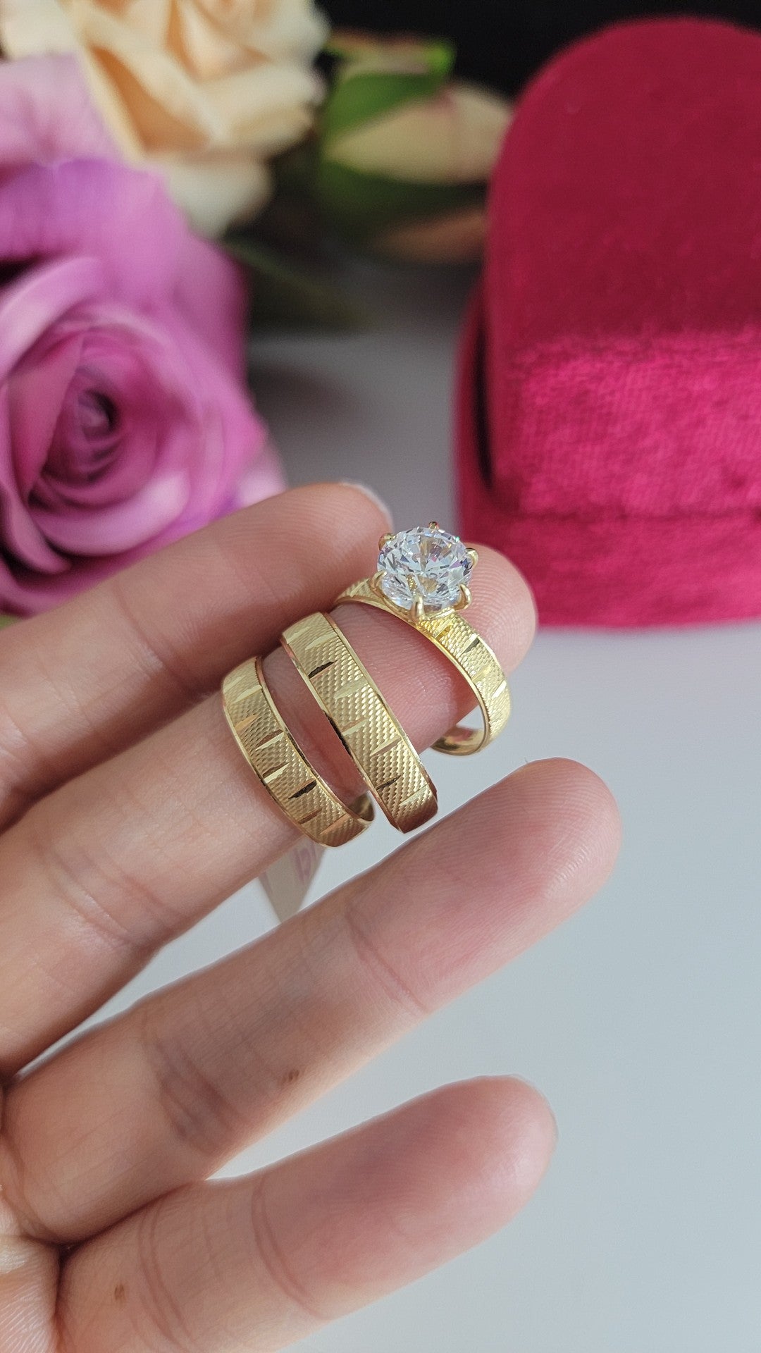 Set matrimonio 14k