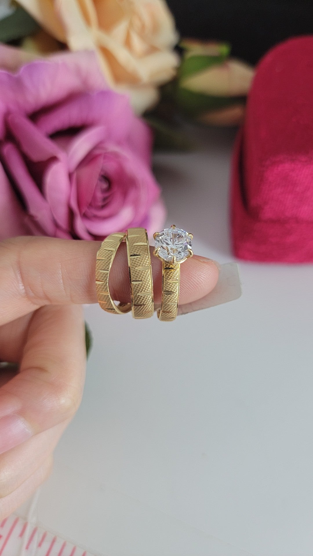 Set matrimonio 14k