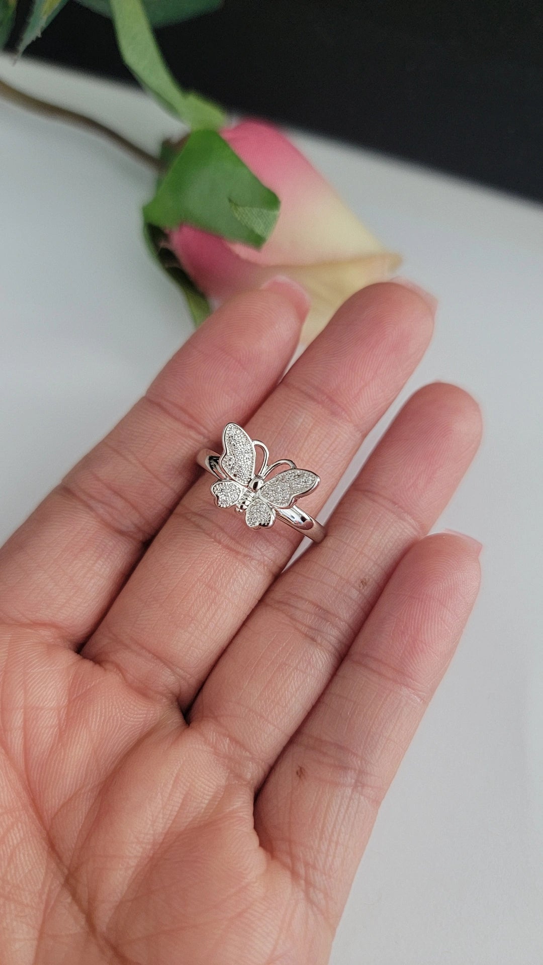 Plata 925 Set de aretes, dije , anillo size i