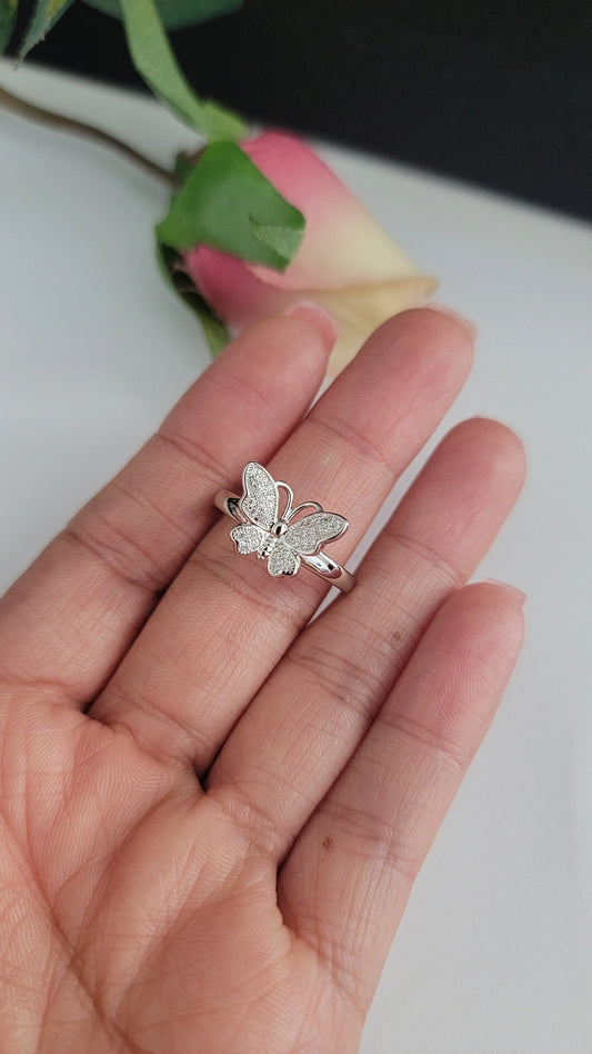 Plata 925 Set de aretes, dije , anillo size i